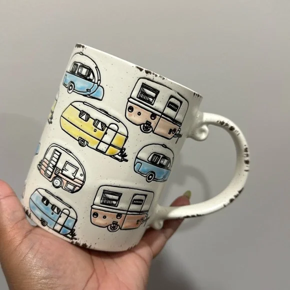 New Happy Trails Camping Mug Coffee Tea - Picture 1 of 2